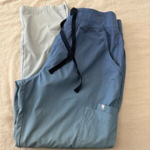 FIGS High Waisted Yola FREEx Lined Skinny Scrub Pants in ombré horizon